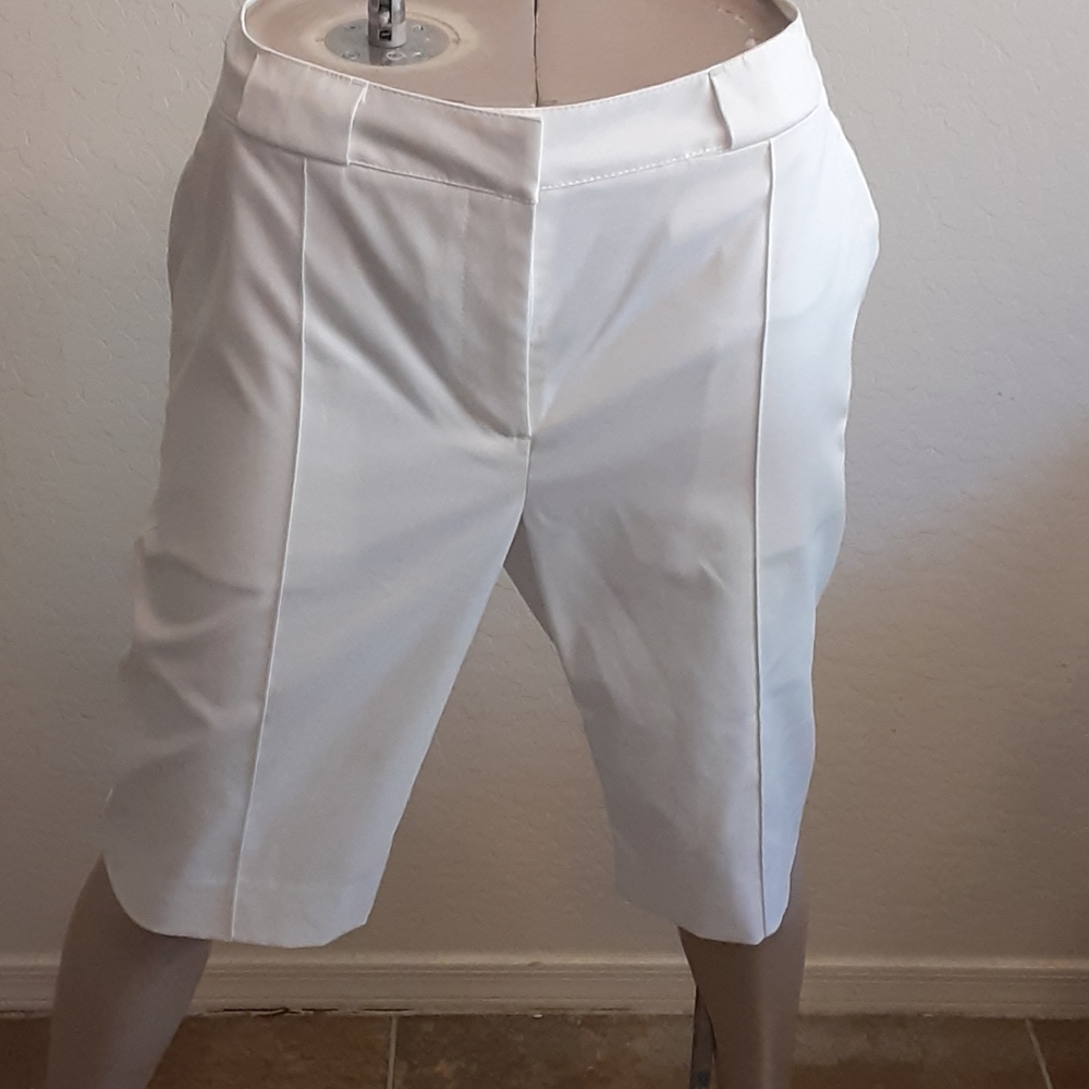 Cutter & Buck white golf shorts
